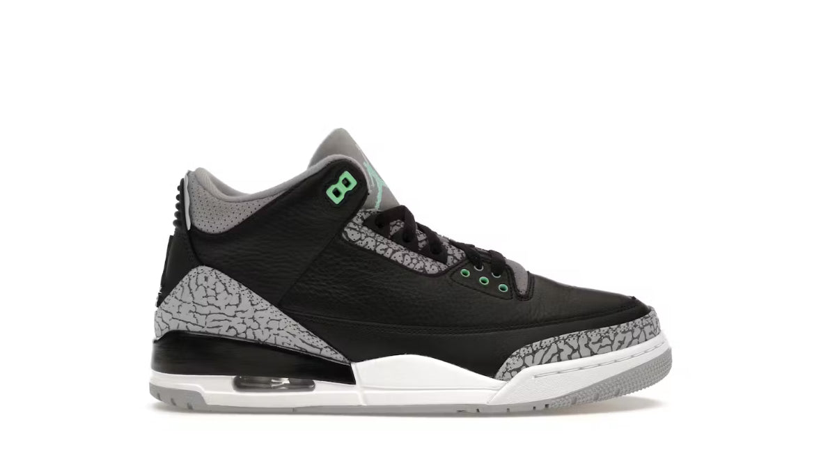 JORDAN 3 GREEN GLOW