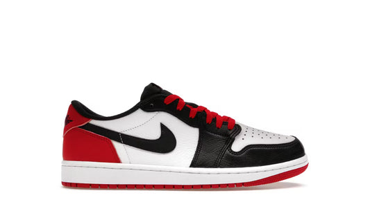 JORDAN 1 LOW BLACK TOE